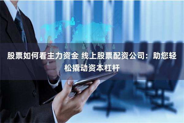 股票如何看主力资金 线上股票配资公司：助您轻松撬动资本杠杆